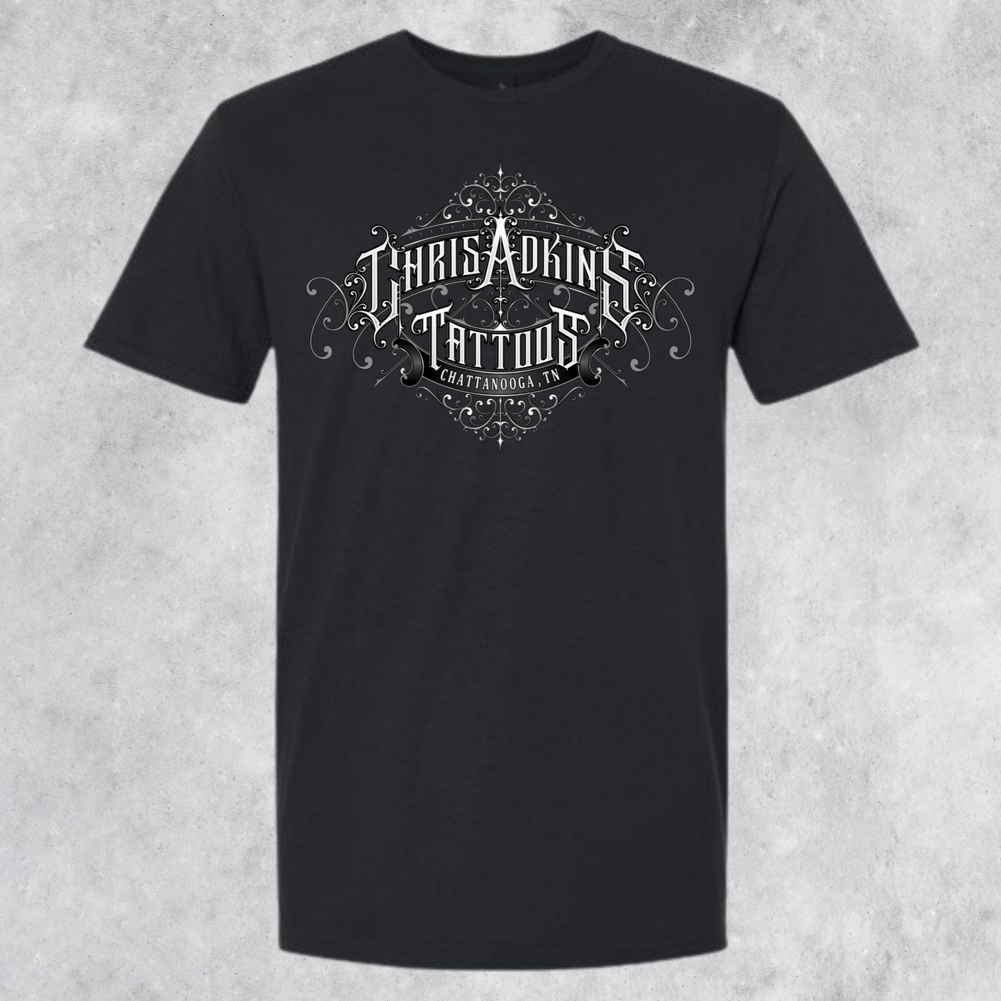 Chris Adkins Tattoos Silver Logo Tee