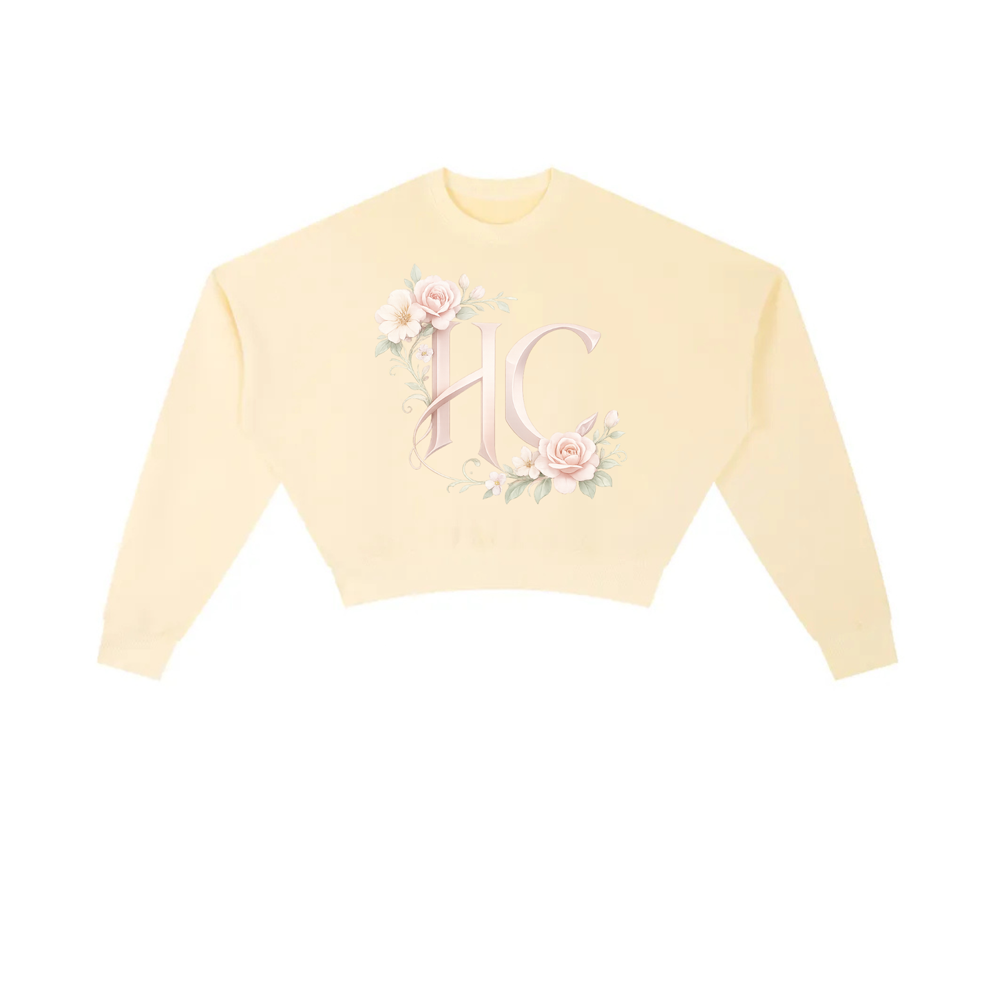 Vintage Washed Cropped Sweatshirt HC Floral