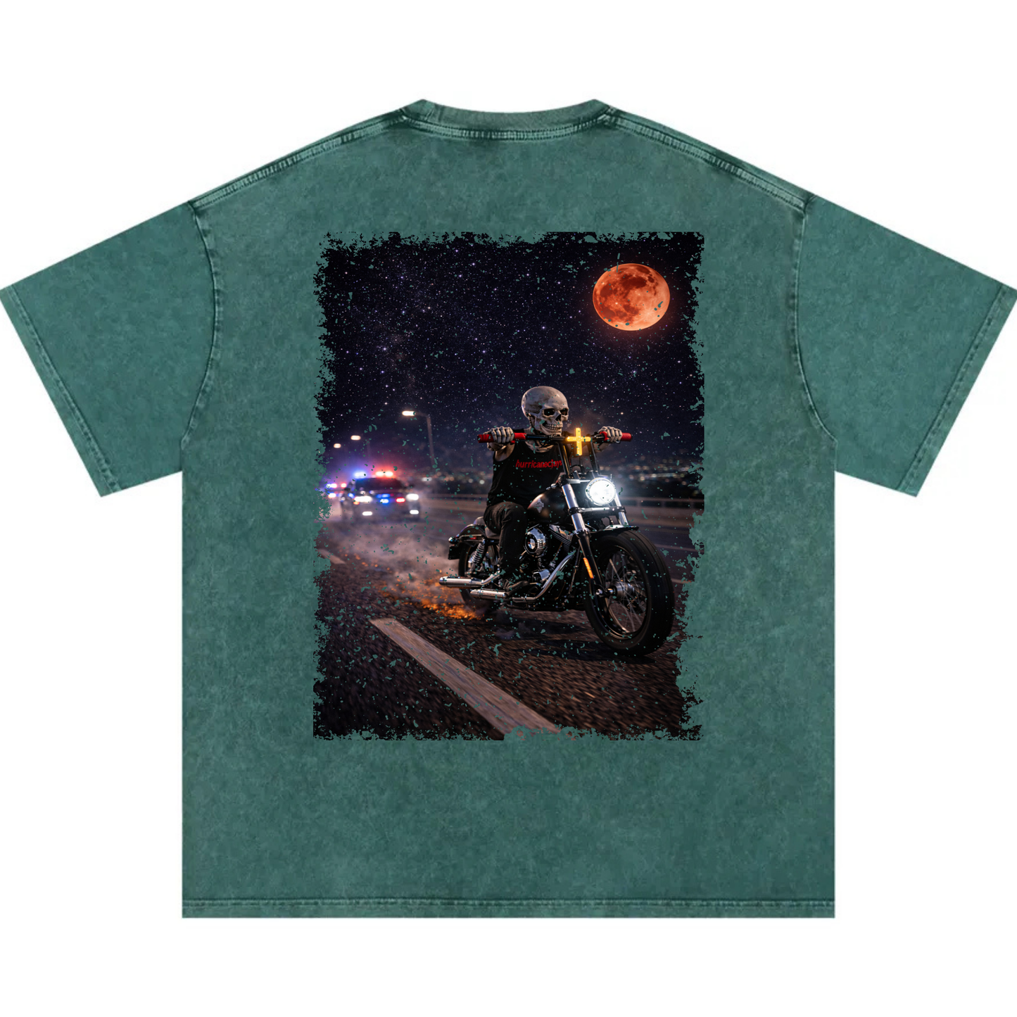 Snow Washed Night Rider Tee