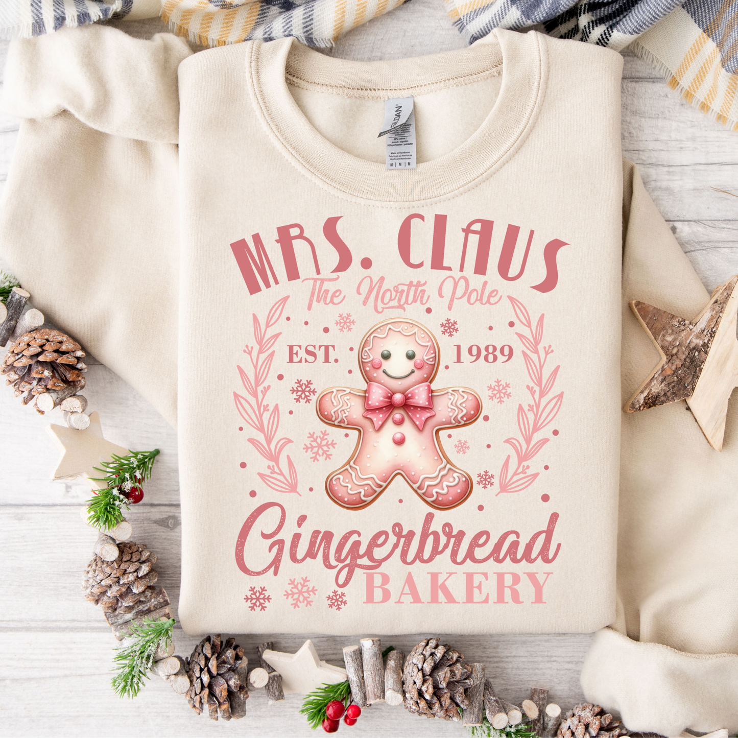 Mrs. Claus Gingerbread Bakery Sweatshirt