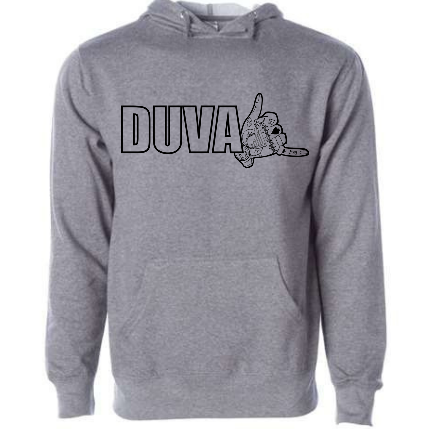 Duval in Black Hoodie Gray
