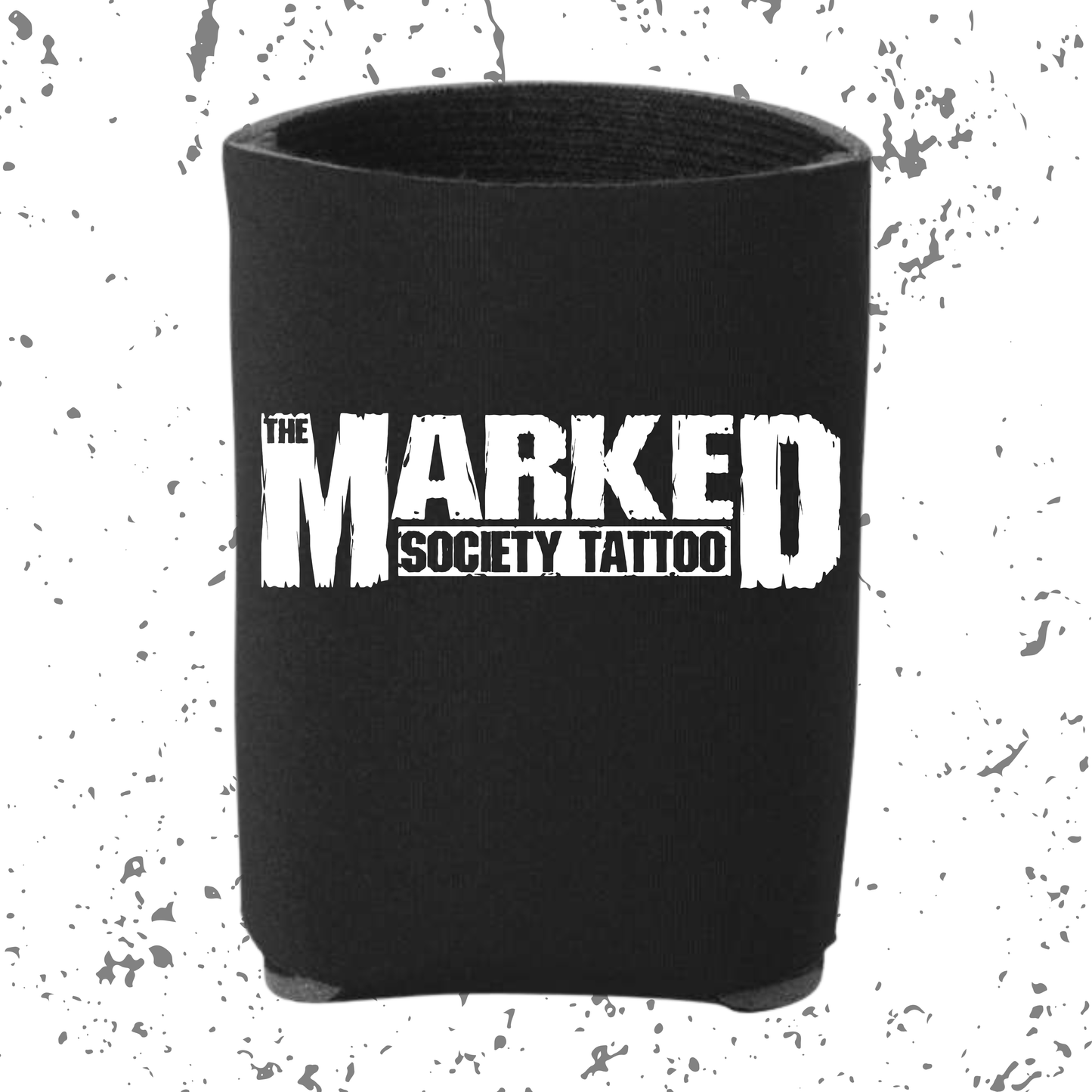 Marked Society Brushed Logo Can Cooler