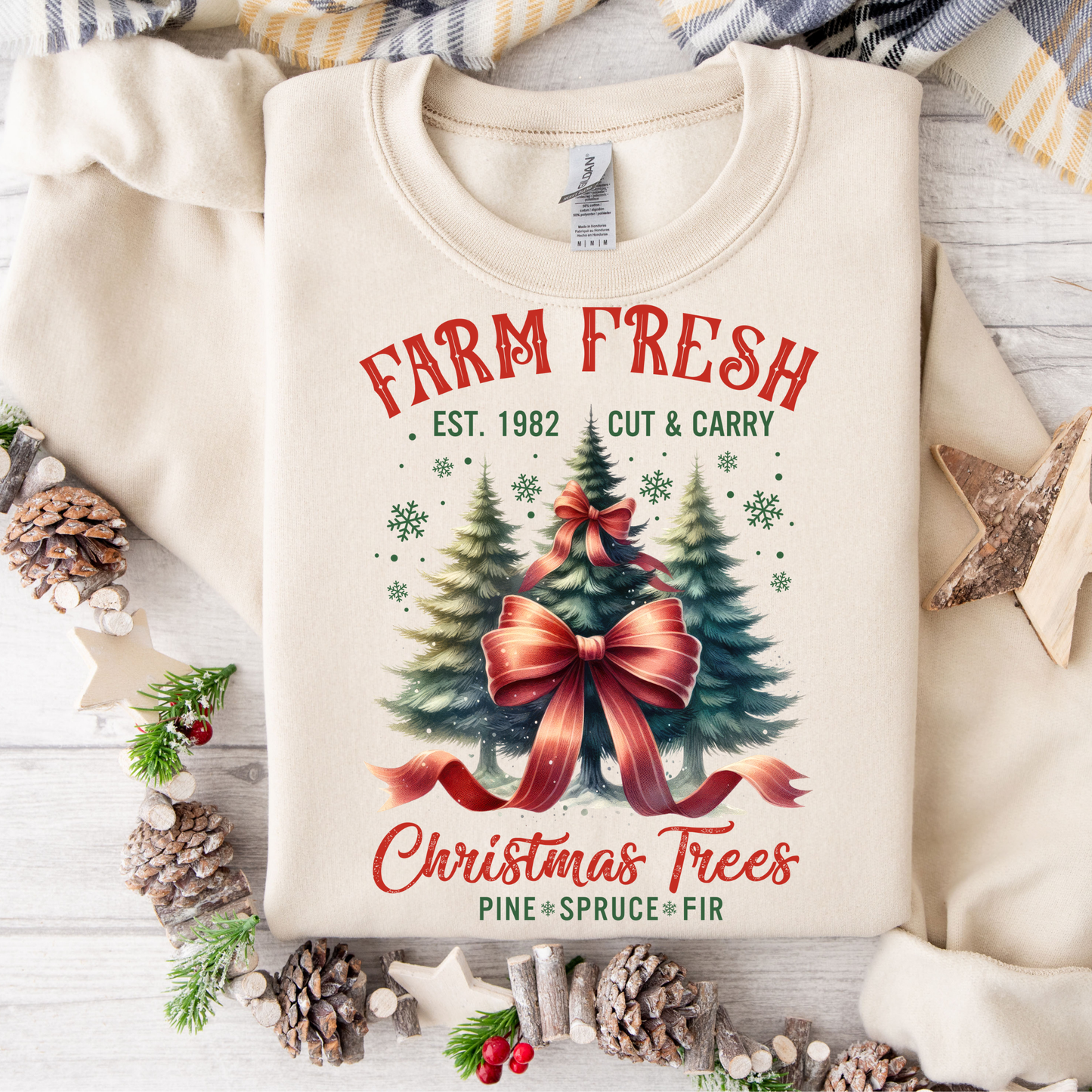 Farm Fresh Christmas Trees Sweatshirt