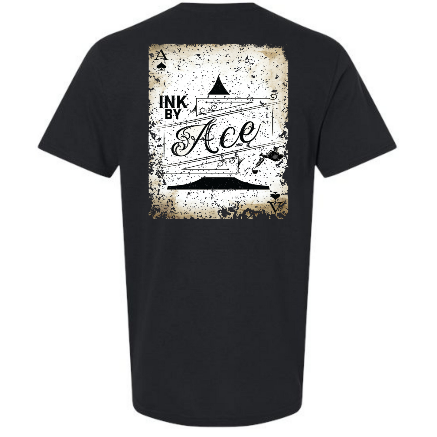 Ink By Ace Playing Card Graphic Tee Black
