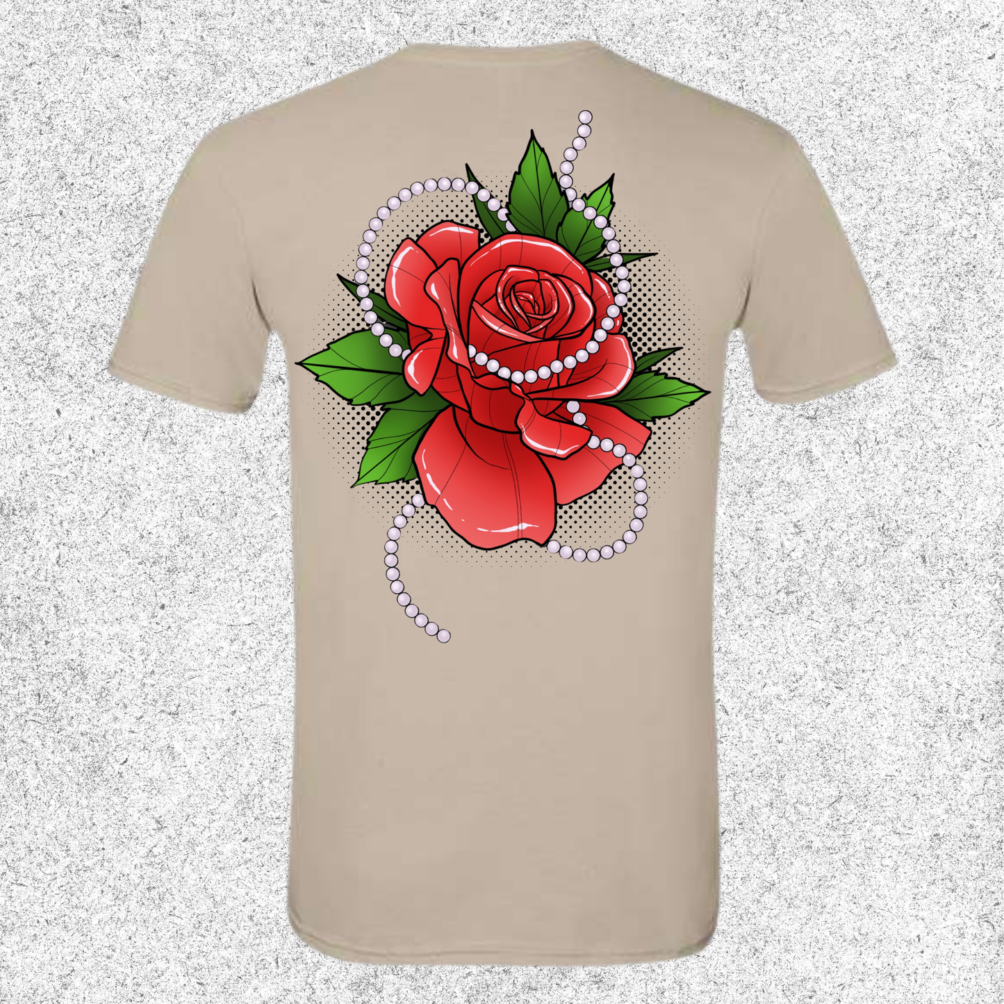 JelllySquid Pearl Red Rose Tee