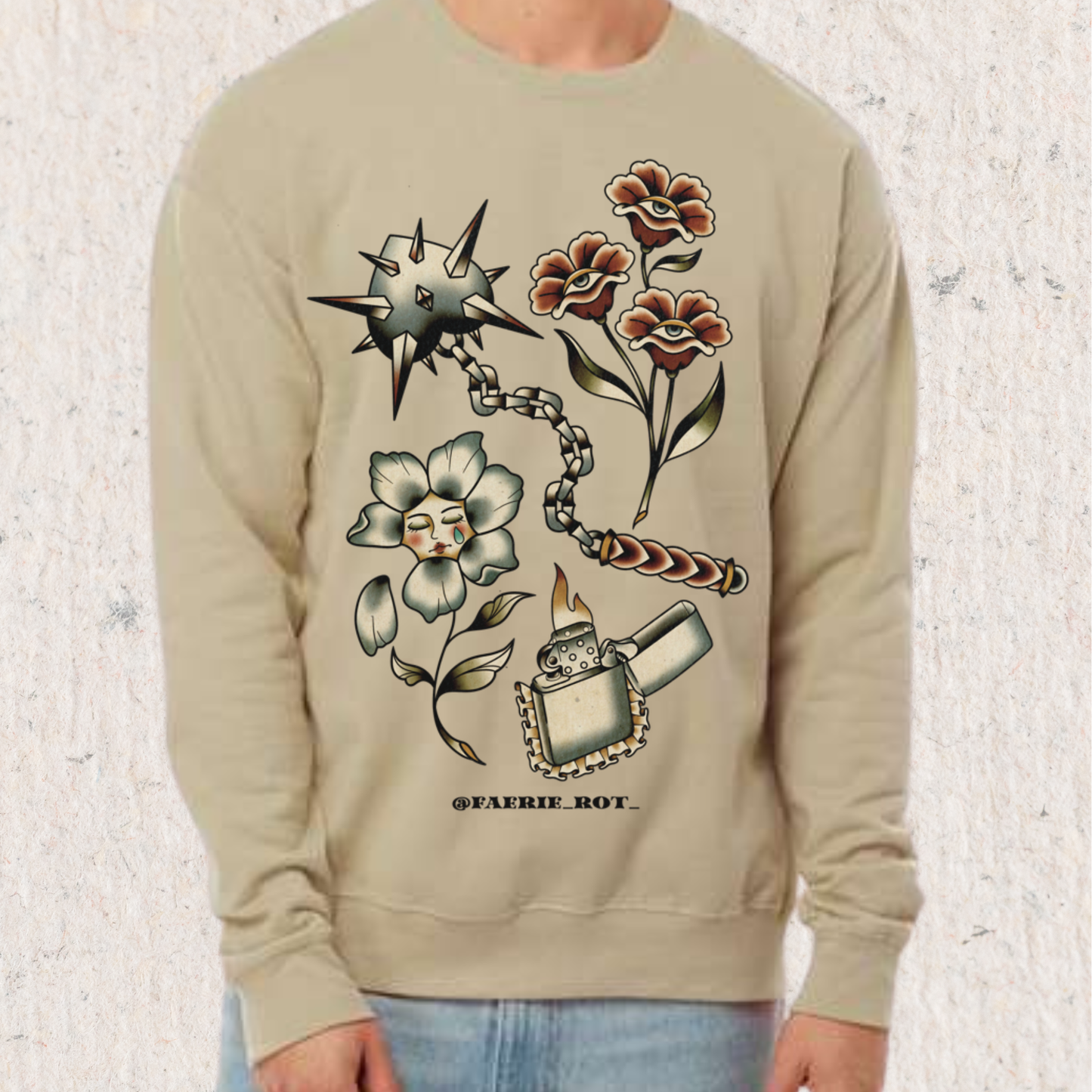 Faerie Rot Sweatshirt Flailing Heart