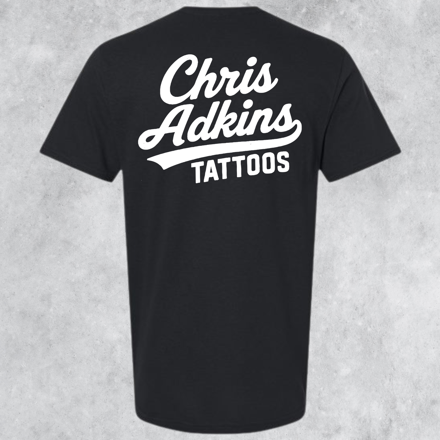 Chris Adkins Tattoos Baseball Logo Tee