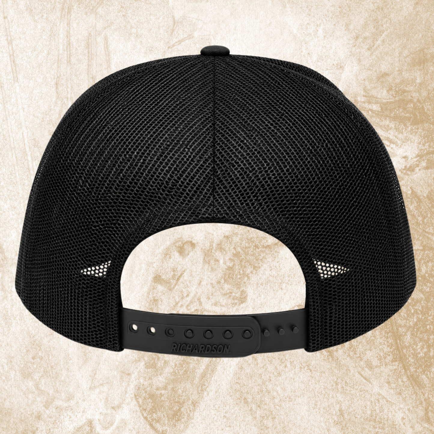 Moth To Flame Richardson 112 Snapback Hat Arch Logo - Engraved Leather Patch