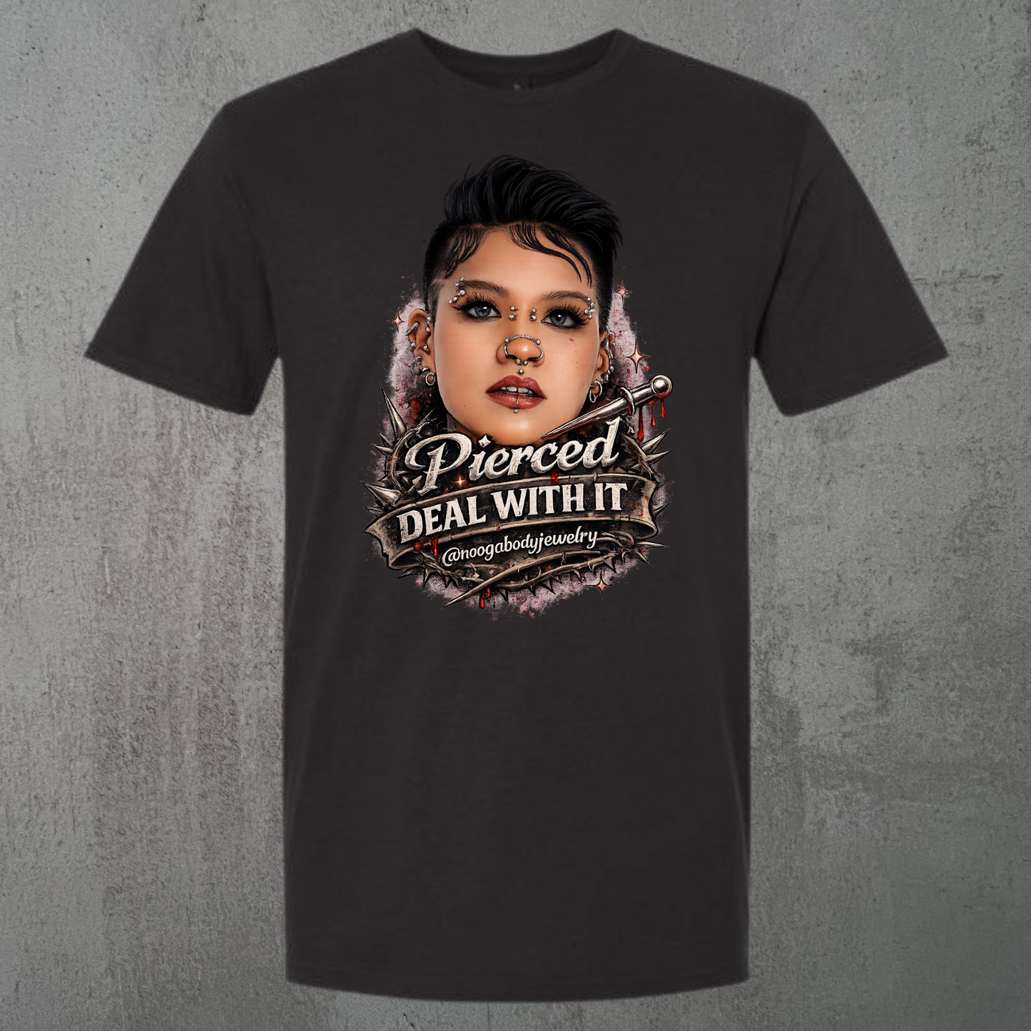 Nooga Body Jewelry Deal With It Tee