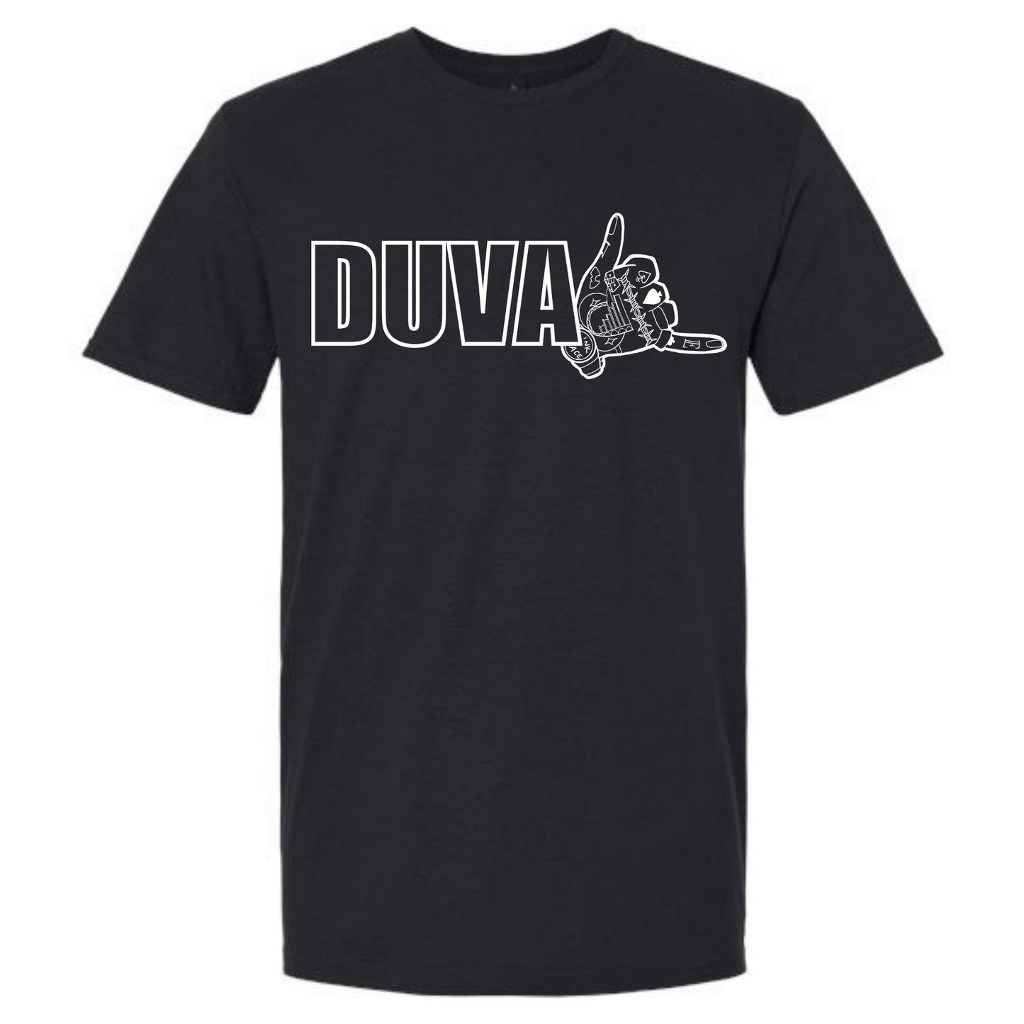 Duval Graphic Tee Black White Lettering