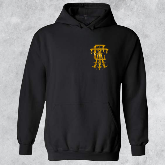 Chris Adkins Tattoos Gold Emblem Logo Hoodie