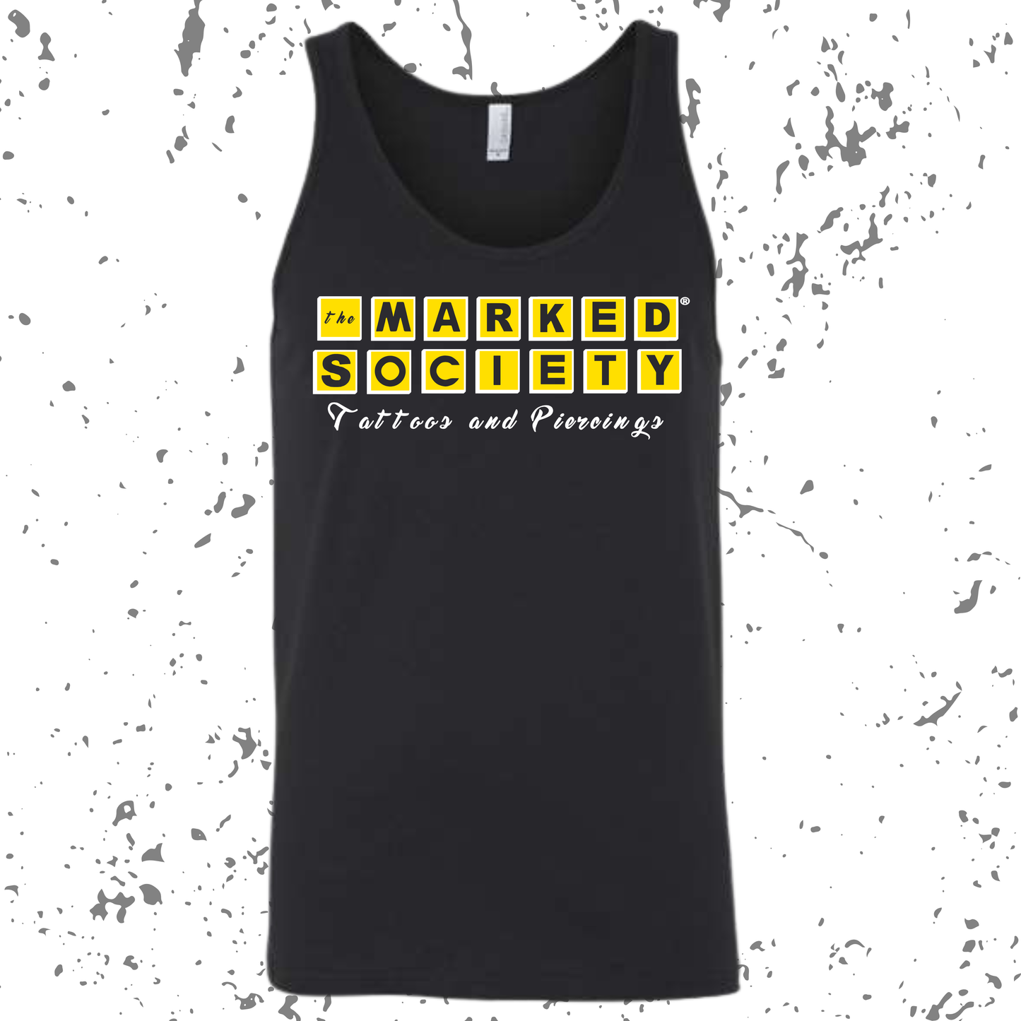 Marked Society Yes My Tattoos Hurt Logo Tank