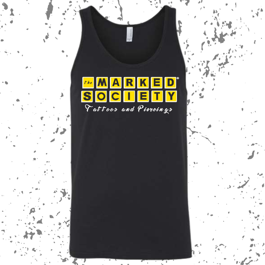 Marked Society Yes My Tattoos Hurt Logo Tank