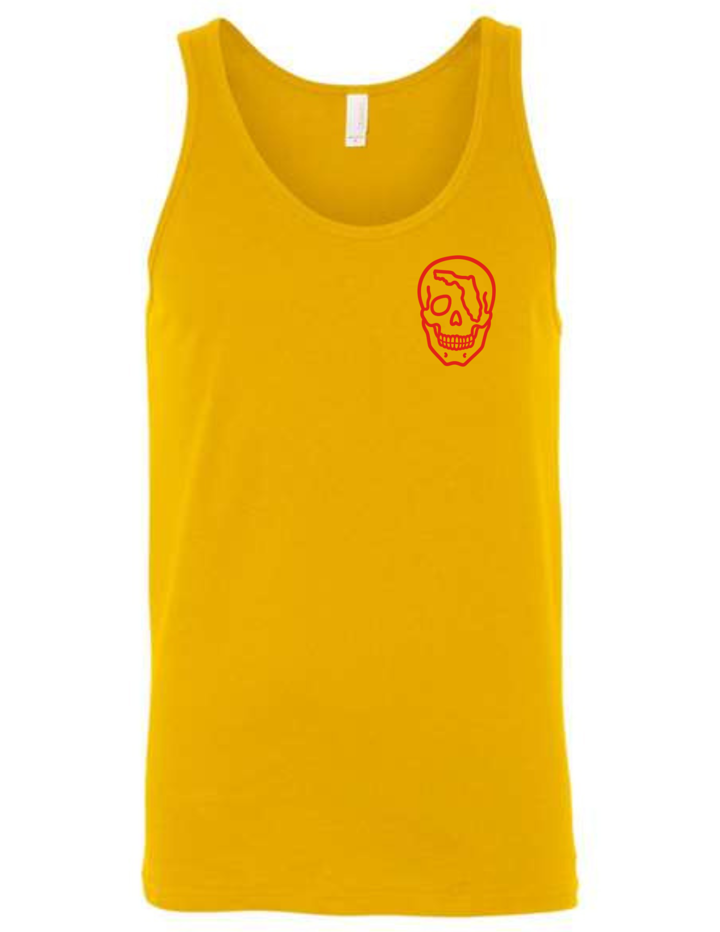 Outlined Florida Skull Tank Top