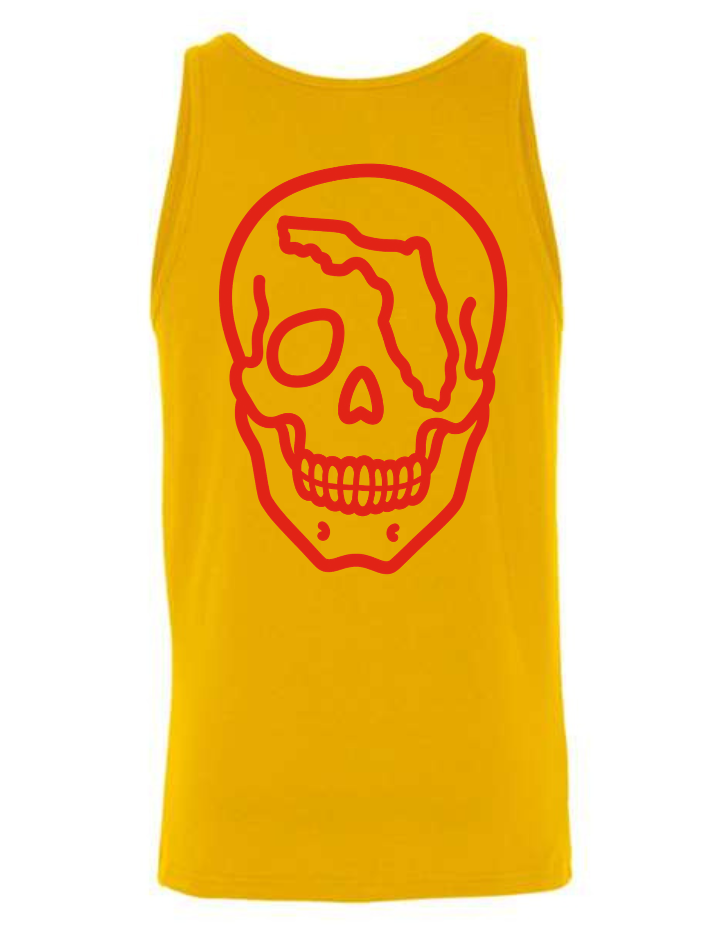 Outlined Florida Skull Tank Top