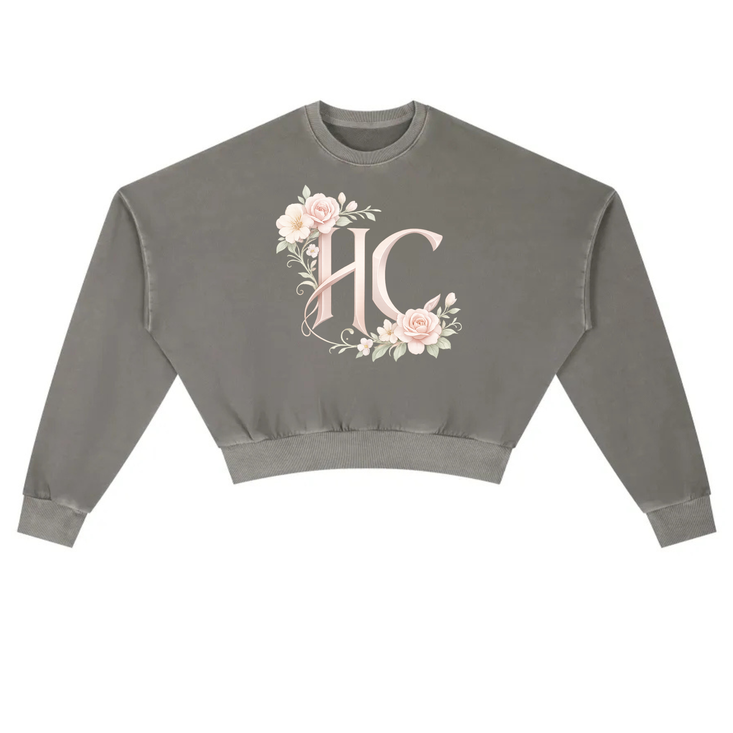 Vintage Washed Cropped Sweatshirt HC Floral