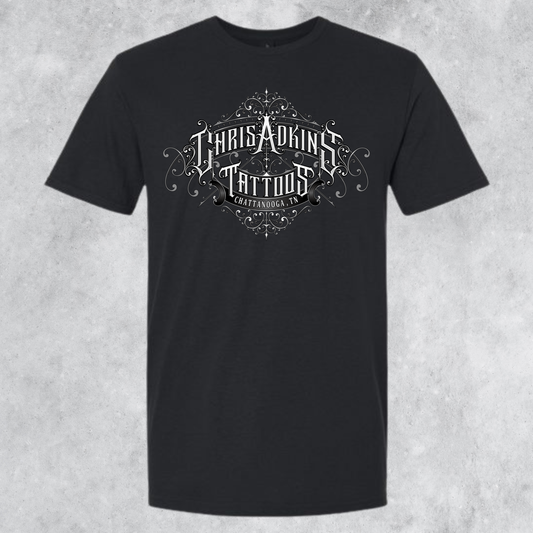 Chris Adkins Tattoos Silver Logo Tee
