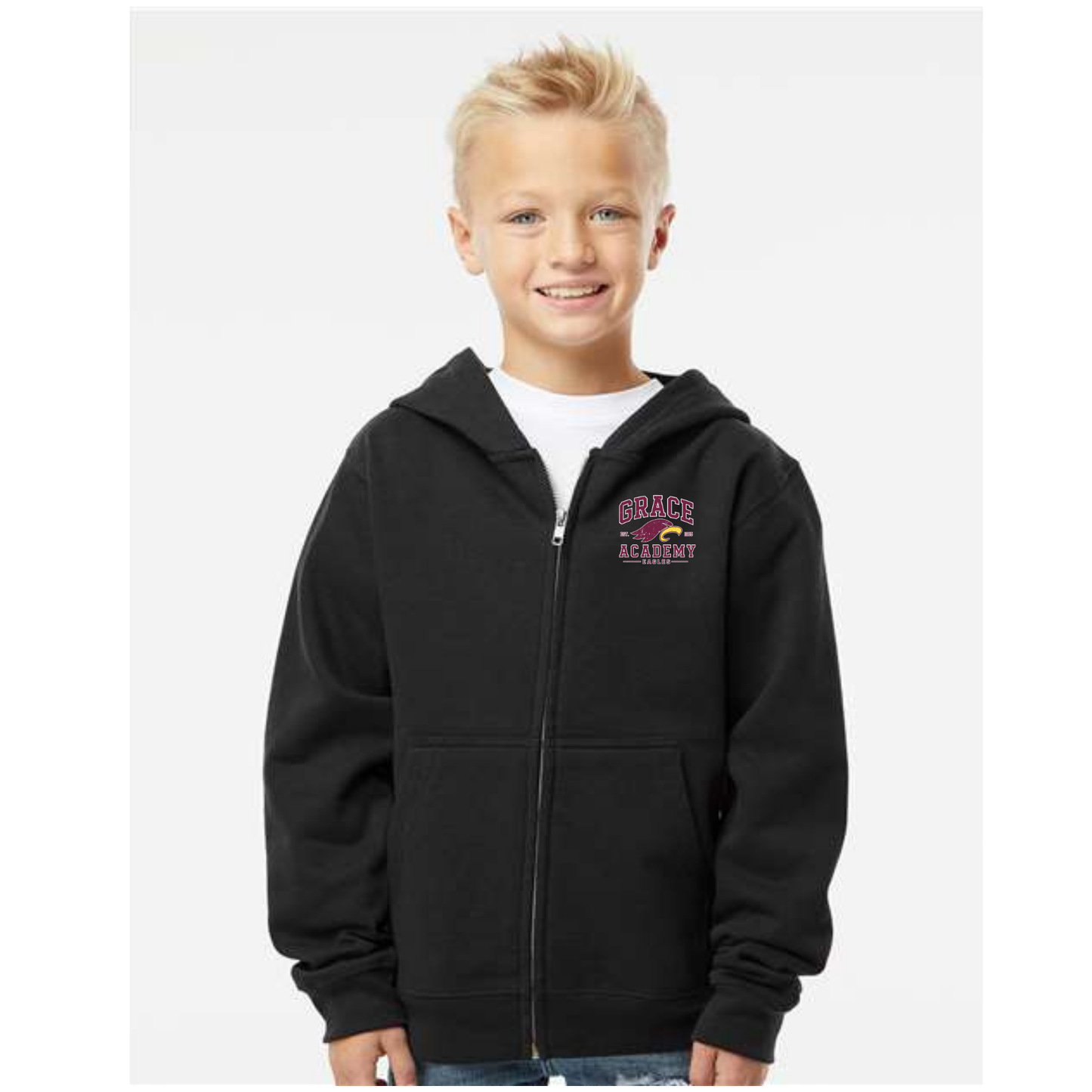Grace Academy Est. 1985 Full Zip Hoodie