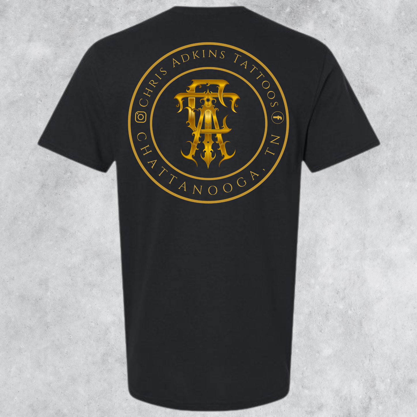 Chris Adkins Tattoos Circle Logo Tee