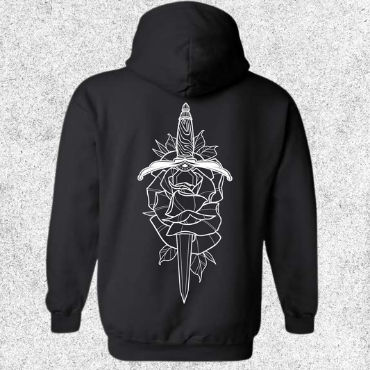 JelllySquid Dagger Through Rose Hoodie