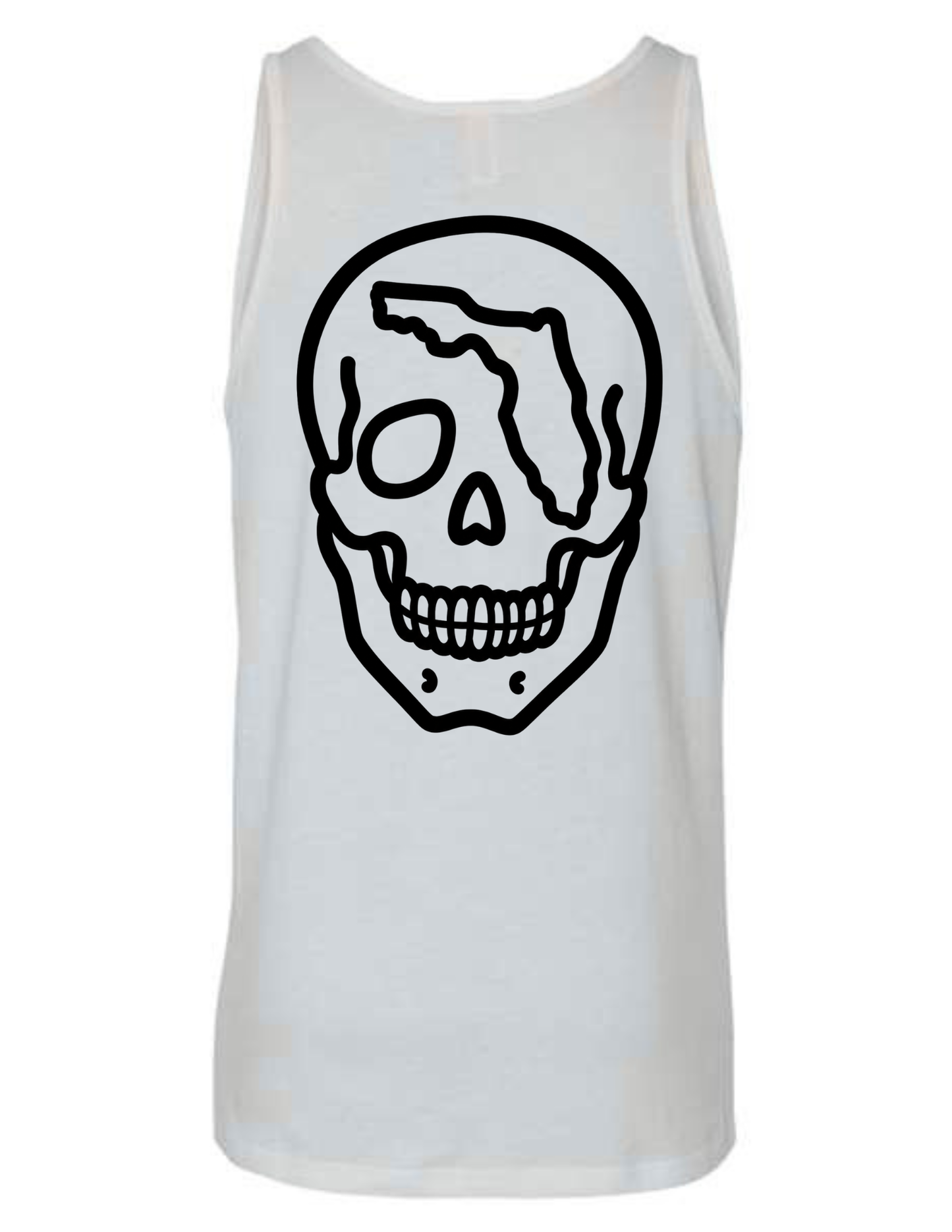 Outlined Florida Skull Tank Top