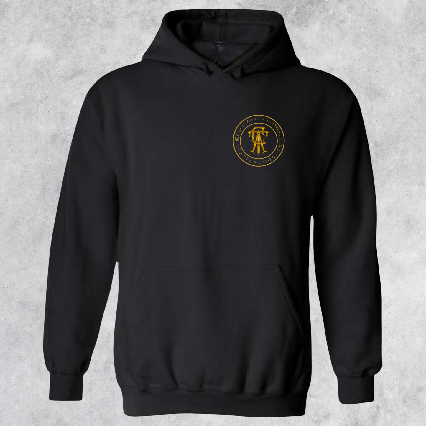 Chris Adkins Tattoos Circle Logo Hoodie