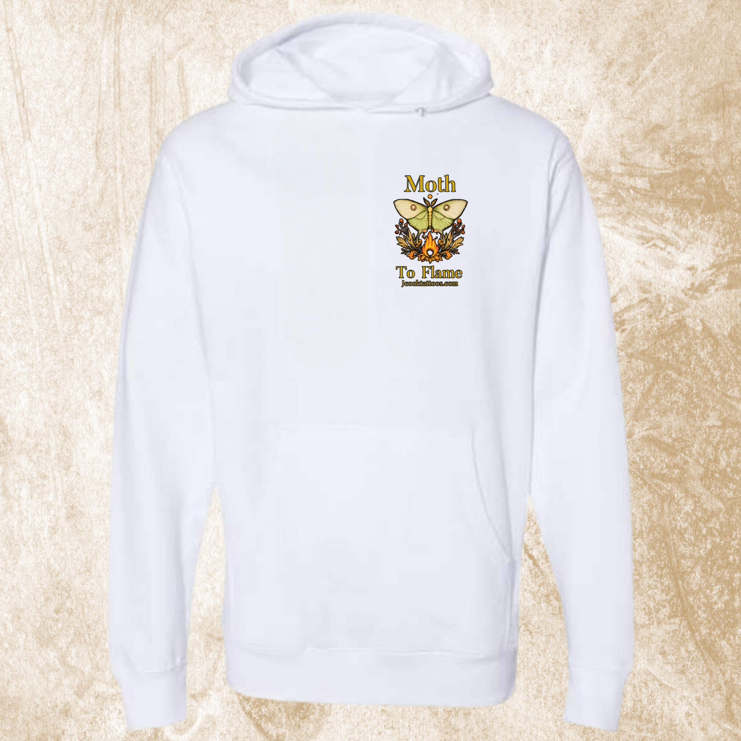 Moth To Flame Moth Logo Hoodie