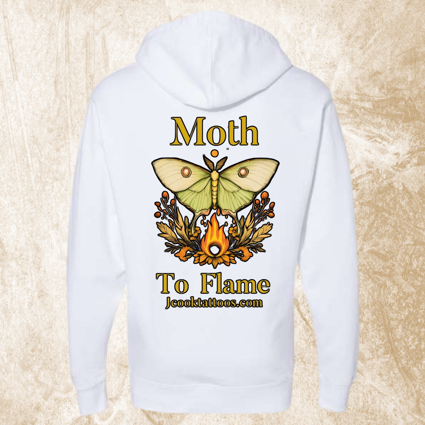 Moth To Flame Moth Logo Hoodie
