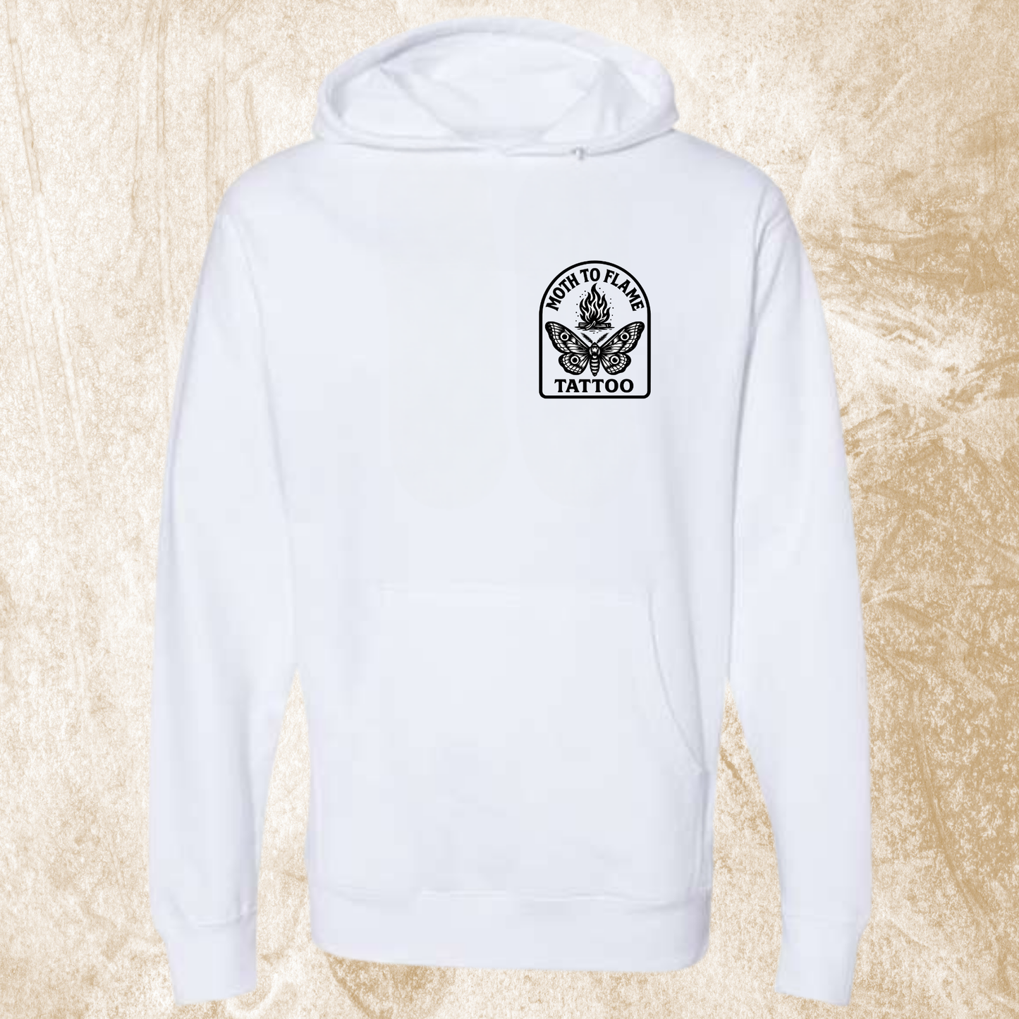 Moth To Flame Arch Logo Hoodie