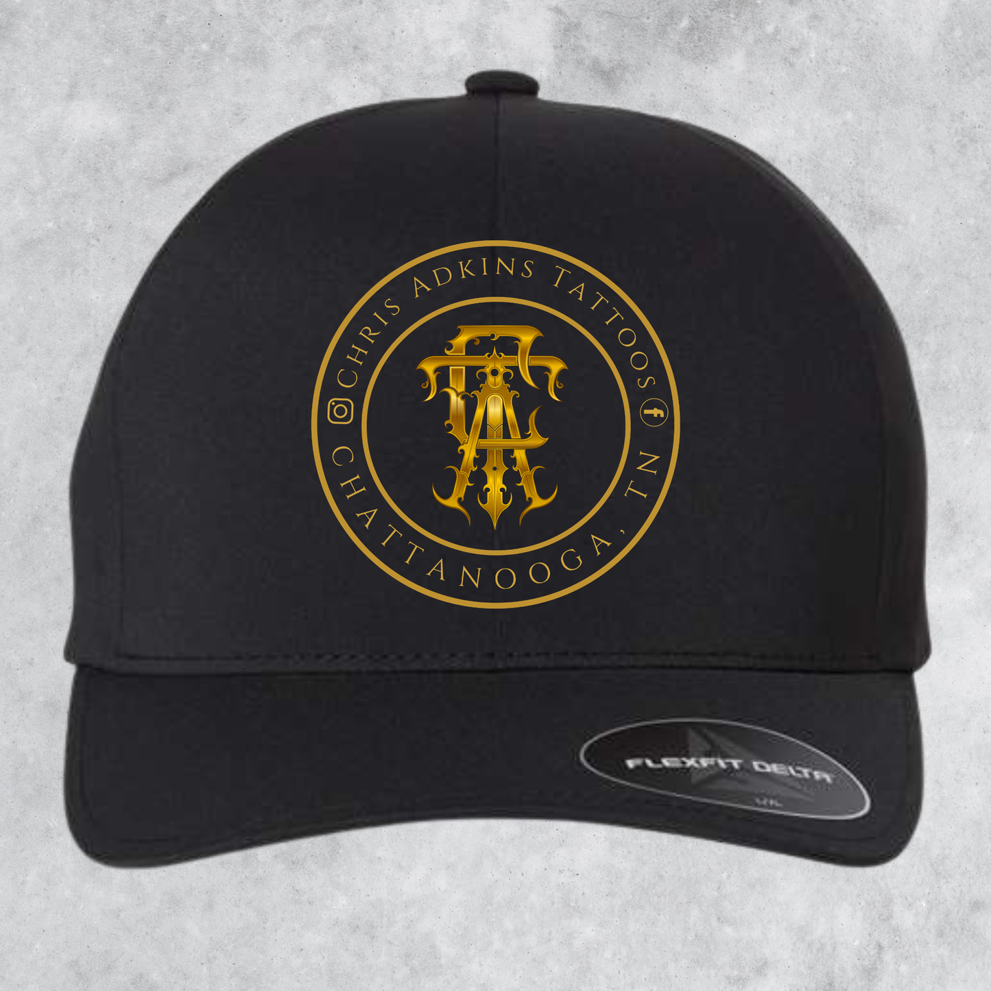 Chris Adkins Circle Logo Flex Fit Hat