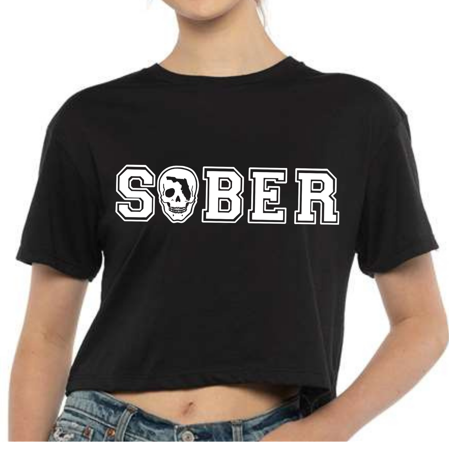Santana Sober Cropped Tee