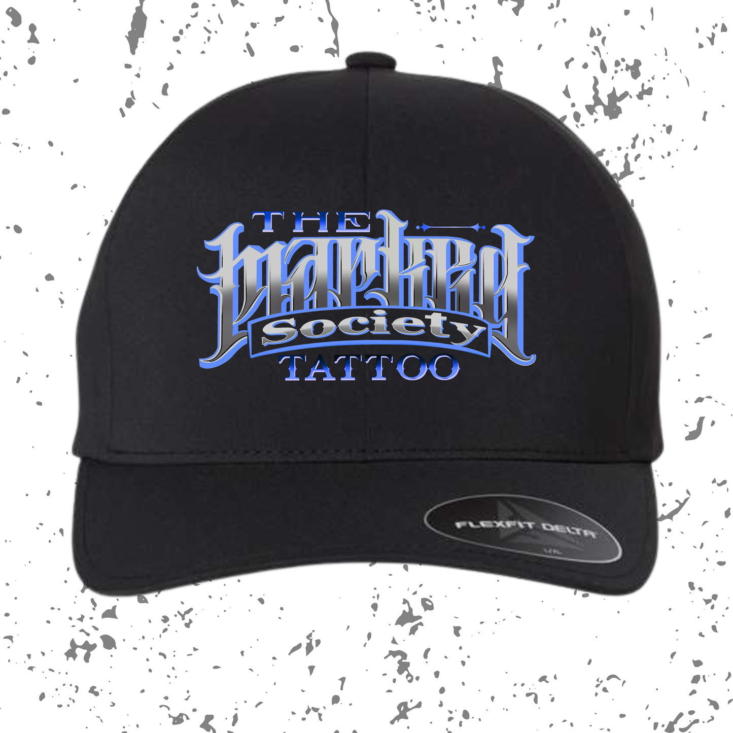 Marked Society Blue Logo Flex Fit Hat