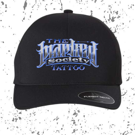 Marked Society Blue Logo Flex Fit Hat