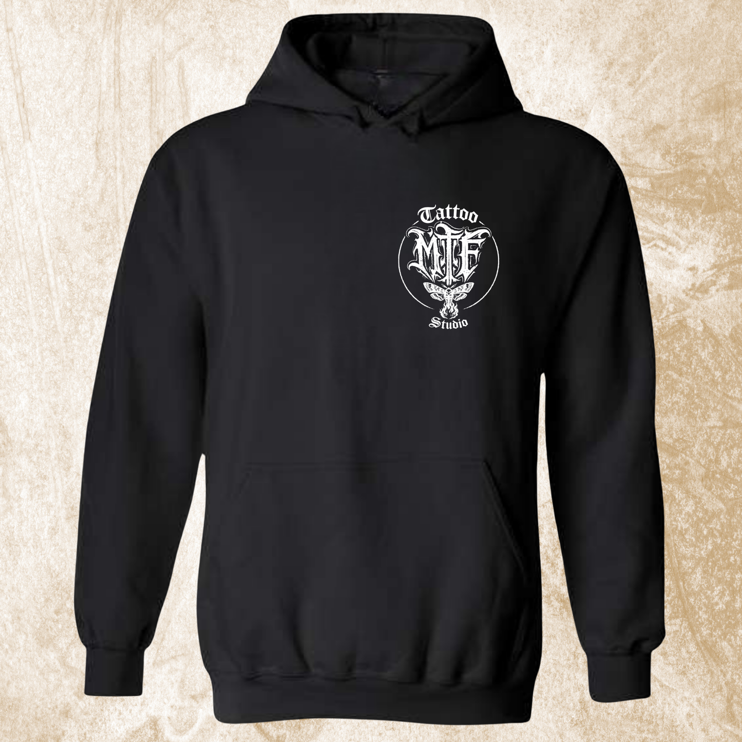Moth To Flame Circle MTF Logo Hoodie