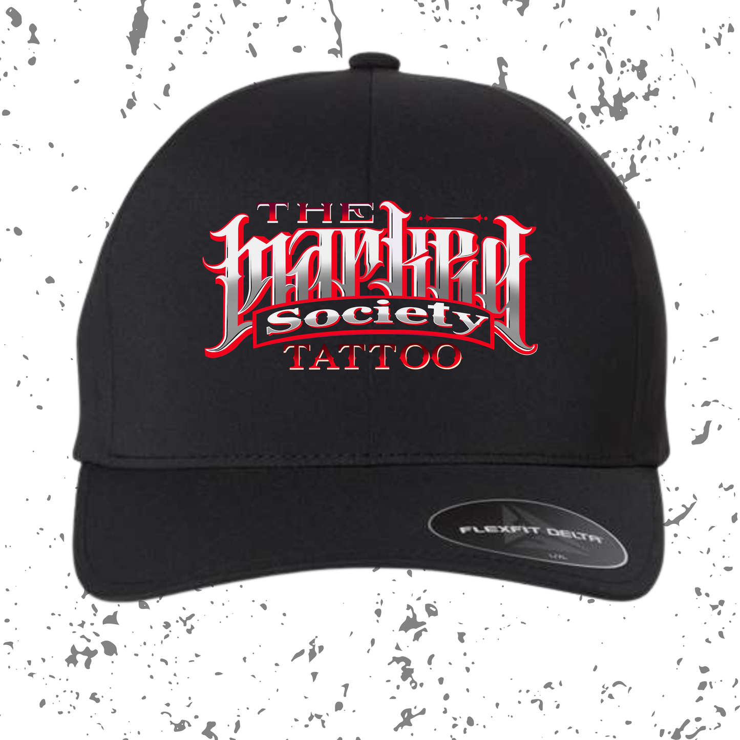 Marked Society Red Logo Flex Fit Hat