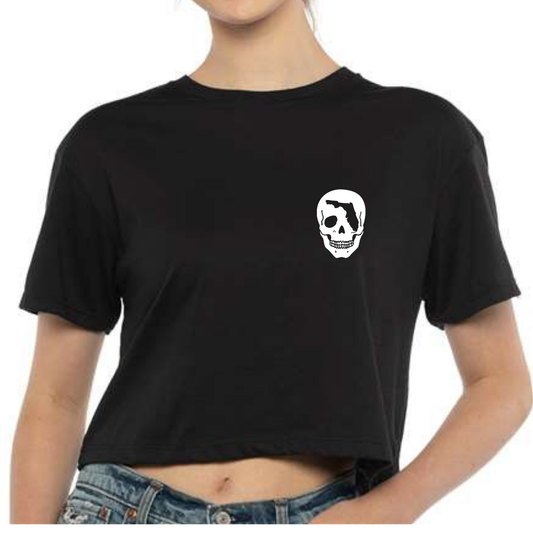 Santana Skull Cropped Tee