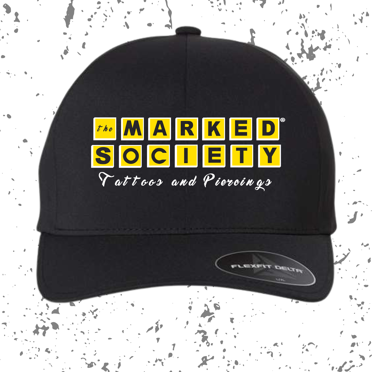Marked Society Waffle Home Logo Flex Fit Hat