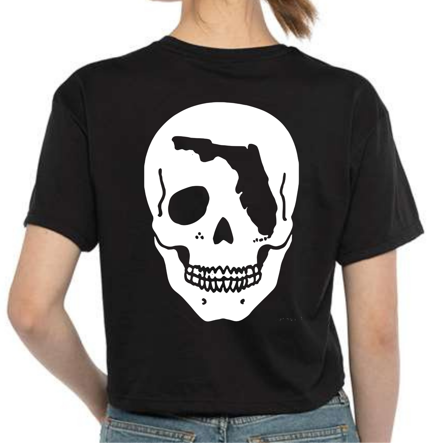 Santana Skull Cropped Tee