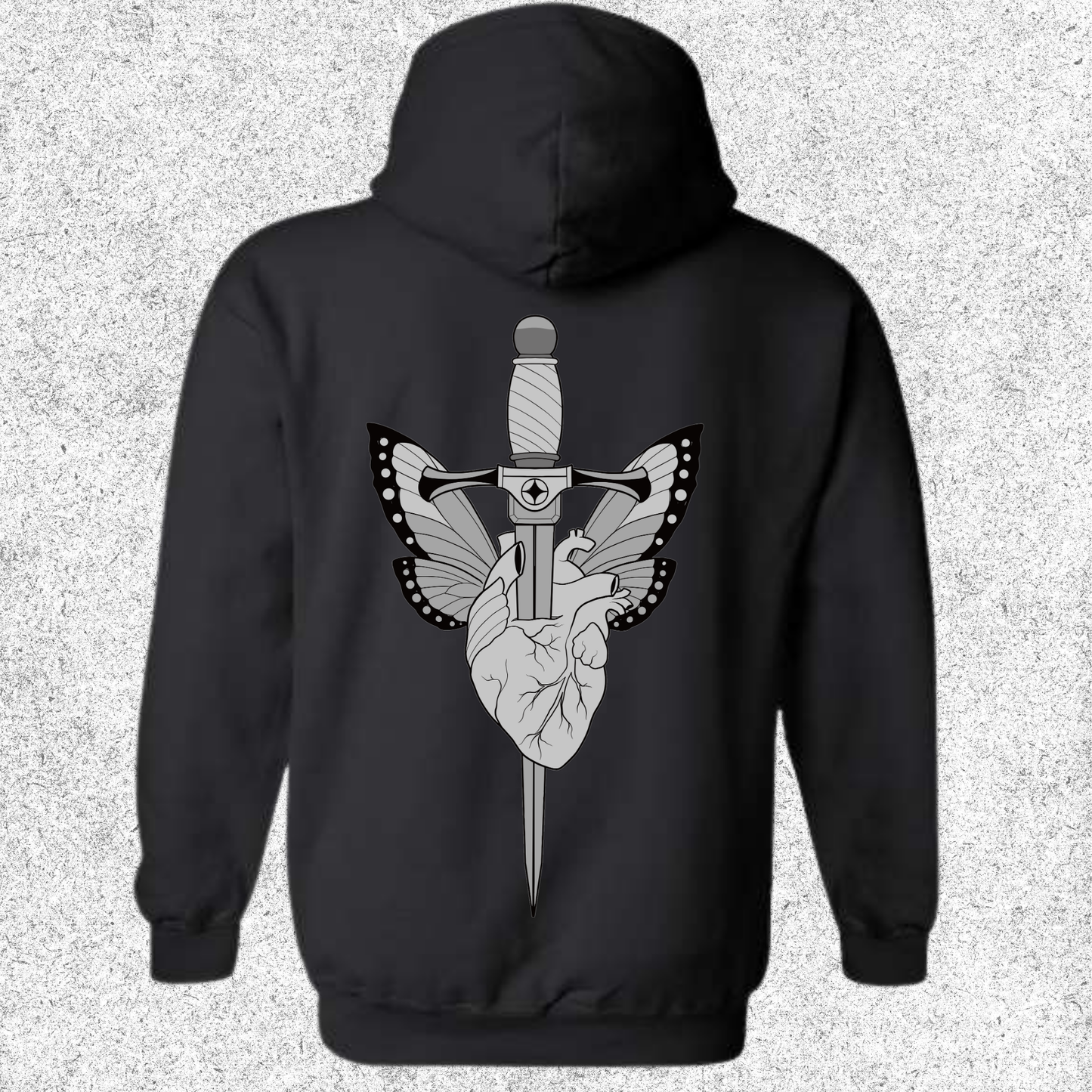 JelllySquid Dagger Through Heart Hoodie
