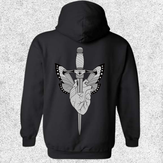 JelllySquid Dagger Through Heart Hoodie