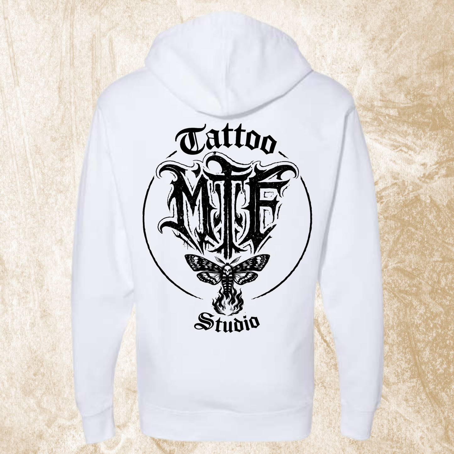 Moth To Flame Circle MTF Logo Hoodie
