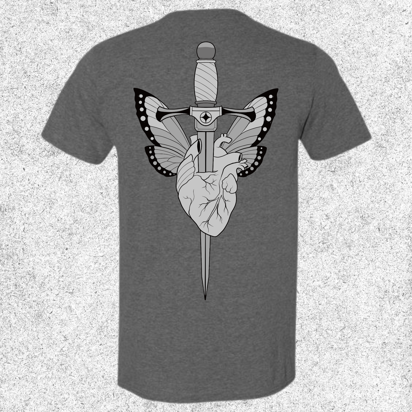 JelllySquid Line Work Butterfly Dagger Tee