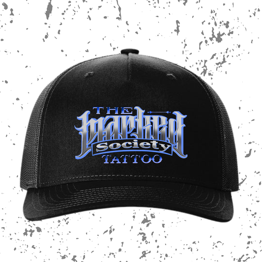 Marked Society Blue Logo Snapback Hat