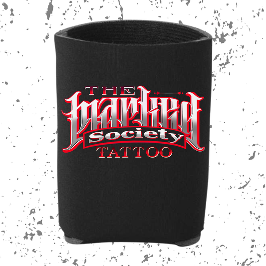 Marked Society Red Logo Can Cooler