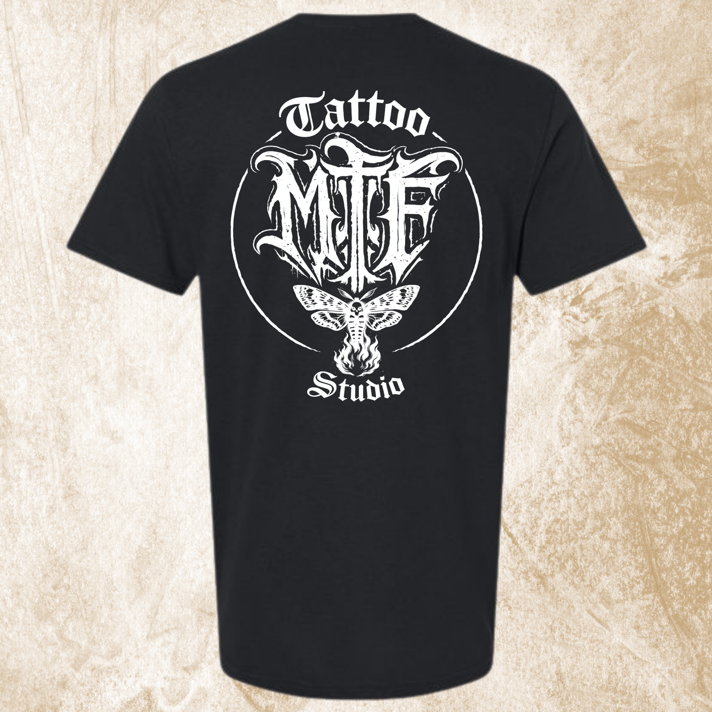 Moth To Flame Circle MTF Logo Tee