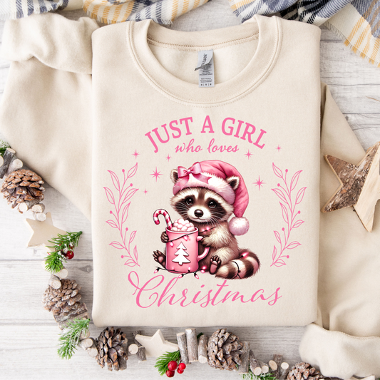 Just A Girl Who Loves Christmas Sweatshirt