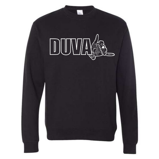 Duval In White Crewneck Sweatshirt Black