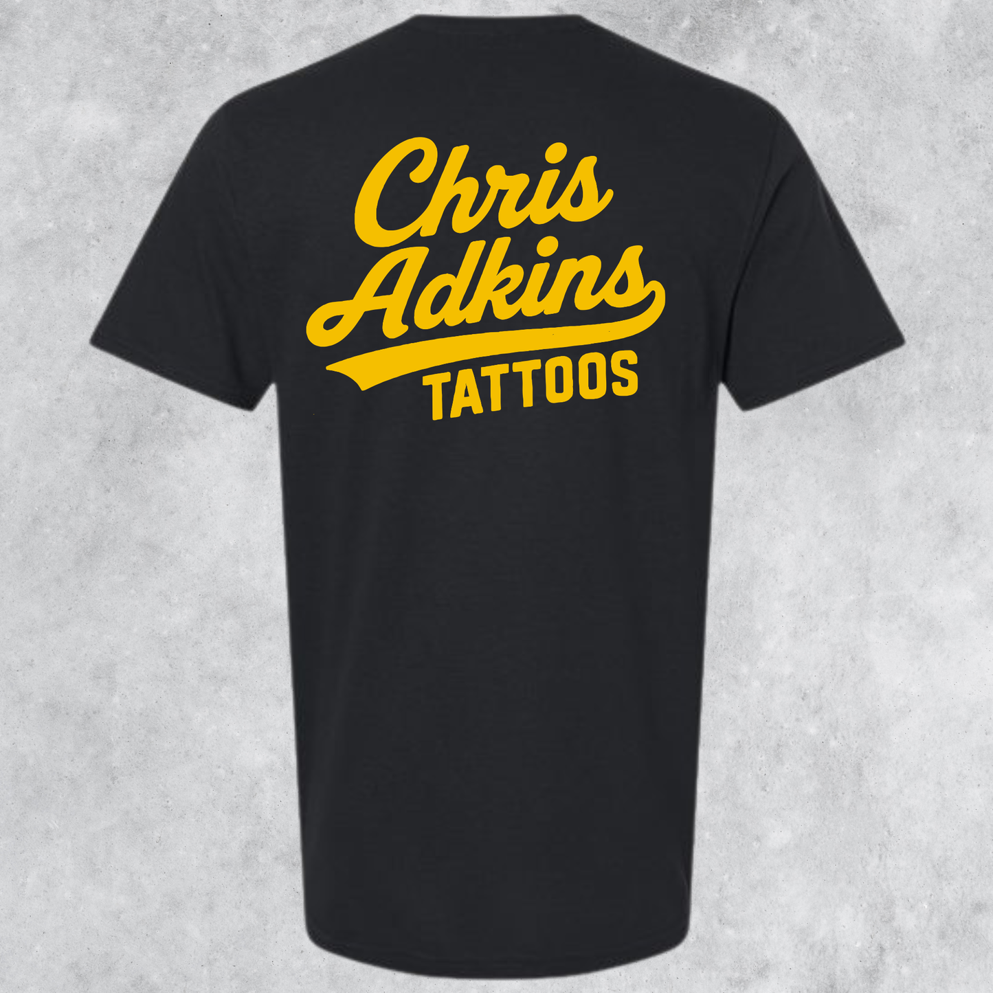 Chris Adkins Tattoos Baseball Logo Tee