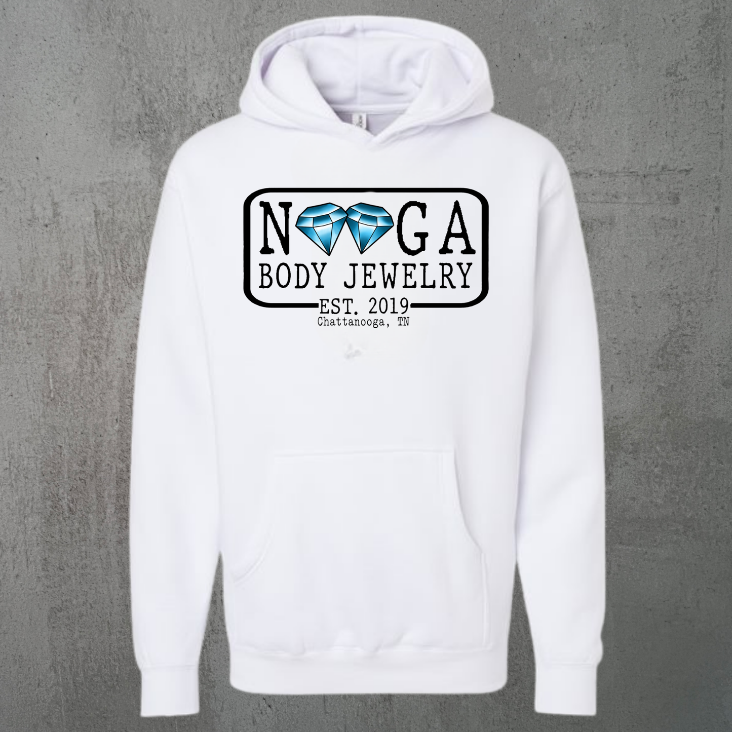 Nooga Body Jewelry Diamond Logo Hoodie