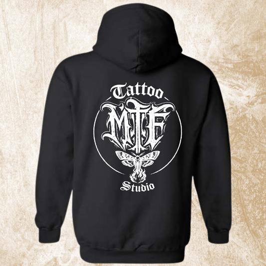 Moth To Flame Circle MTF Logo Hoodie